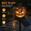 Resin Solar Halloween Pumpkin Garden Stake Light Solar Lights Garden Decor