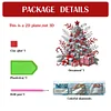 (US Local)Snow Xmas Tree DIY Table Top Diamond Painting Desktop Ornaments Kit