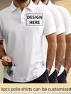 Polo shirt custom lapel short sleeve T-shirt Paul shirt tide company employees work clothes custom embroidery print