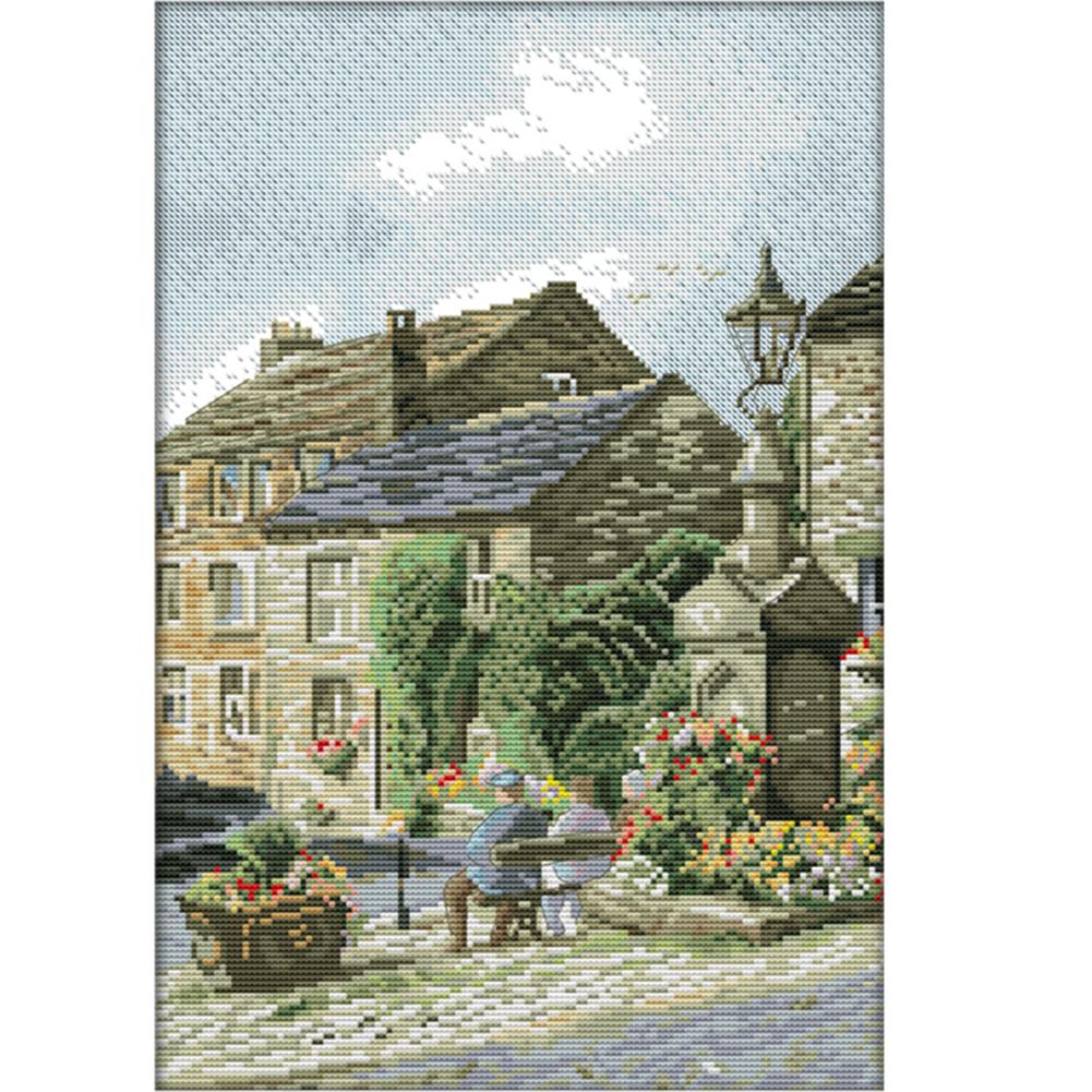 

Street - 14CT Stamped Cross Stitch - 43x30cm, 501 Original