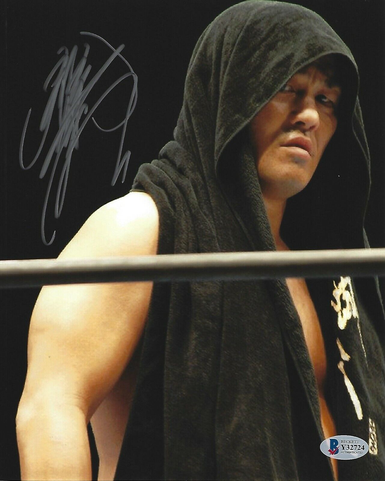 Minoru Suzuki Signed 8x10 Photo Poster painting BAS COA New Japan Pro Wrestling Noah Autograph 2