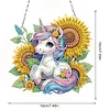 (US Only)Sunflower Horse 2D Flat DIY Diamond Painting Set Diamond Art Pendant Wall Decor