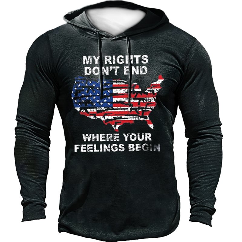 My Rights Don't End Where Your Feelings Begin Men's Hoodie-Compassnice®