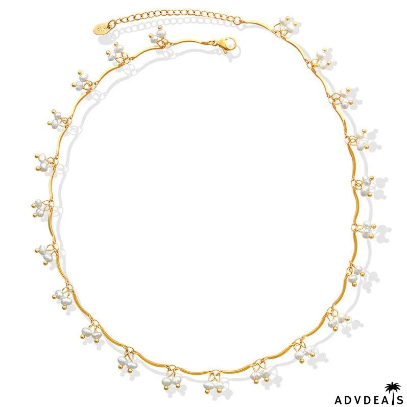 Gentle Natural Freshwater Pearl Necklace Fashion