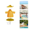 Goose Clothing with Umbrella Funny Raincoat and Hat Costume for Patio Yard Decor