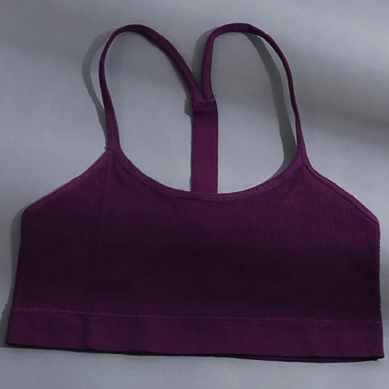 Backless Y Line Crop Top Women Brassiere Crystal Love Letter Sexy Tank Tops Female Tube Top Seamless Camisole Underwear for Girl