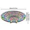 (US Local)Diamond Painting Wooden Serving Tray Decorative Diamond Painting Dining Plate(C)