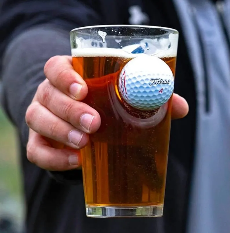 BenShot Golf Ball Pint Glass 16oz image 1