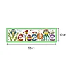 Welcome Owl - 14CT Stamped Cross Stitch Kit(58*17cm)