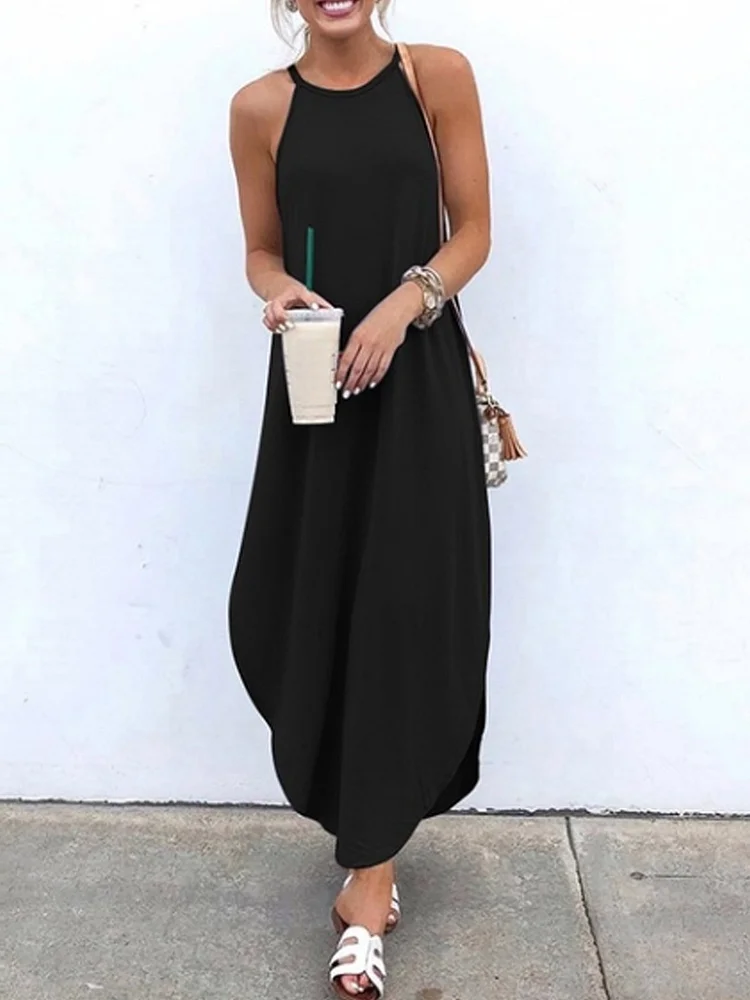 Halter Sexy Sleeveless Dresses