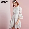 ONLY Brand 2018 NEW cotton sweet sexy backless hollow out crochet agaric lace female dresses |118107667