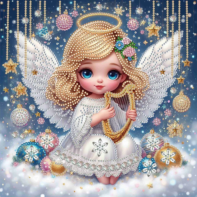 Partial Special-Shaped Diamond Painting - Little Angel 30*30CM