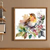 Flowers Bird - 18CT Stamped Cross Stitch 20*20cm/7.87*7.87in