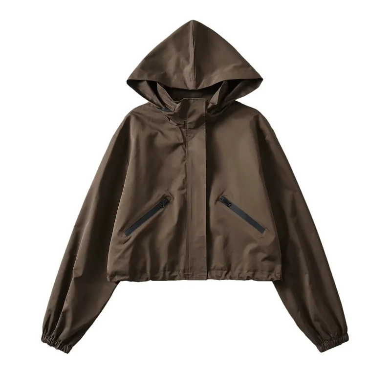 Nigikala Nigikala Hooded Storm Jacket Women's New Loose Casual Zipper Jacket In The Fall Of 2025 Z91379