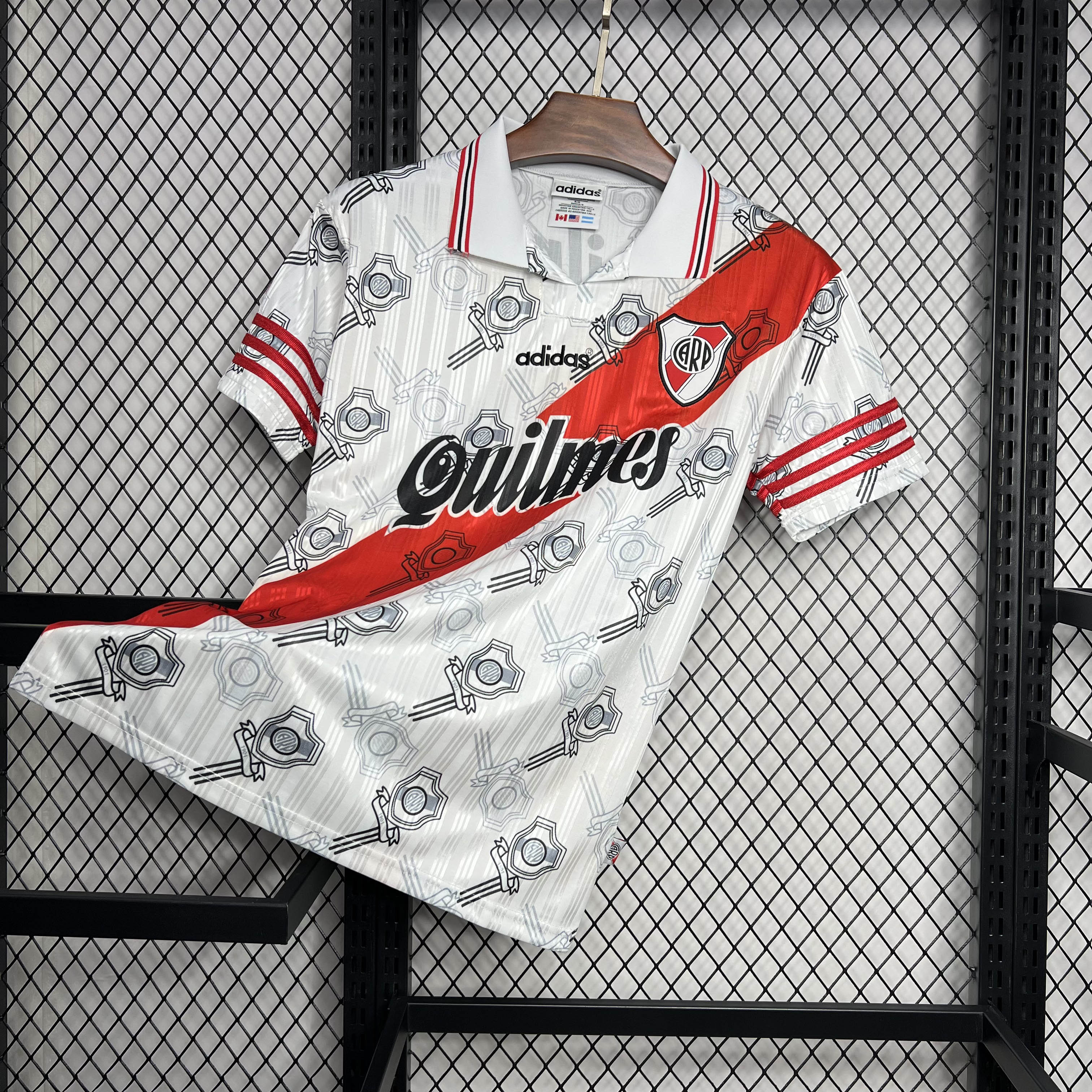 1996-1997 Retro River Plate Home Football Shirt 1:1 Thai Quality- Maxi Kit