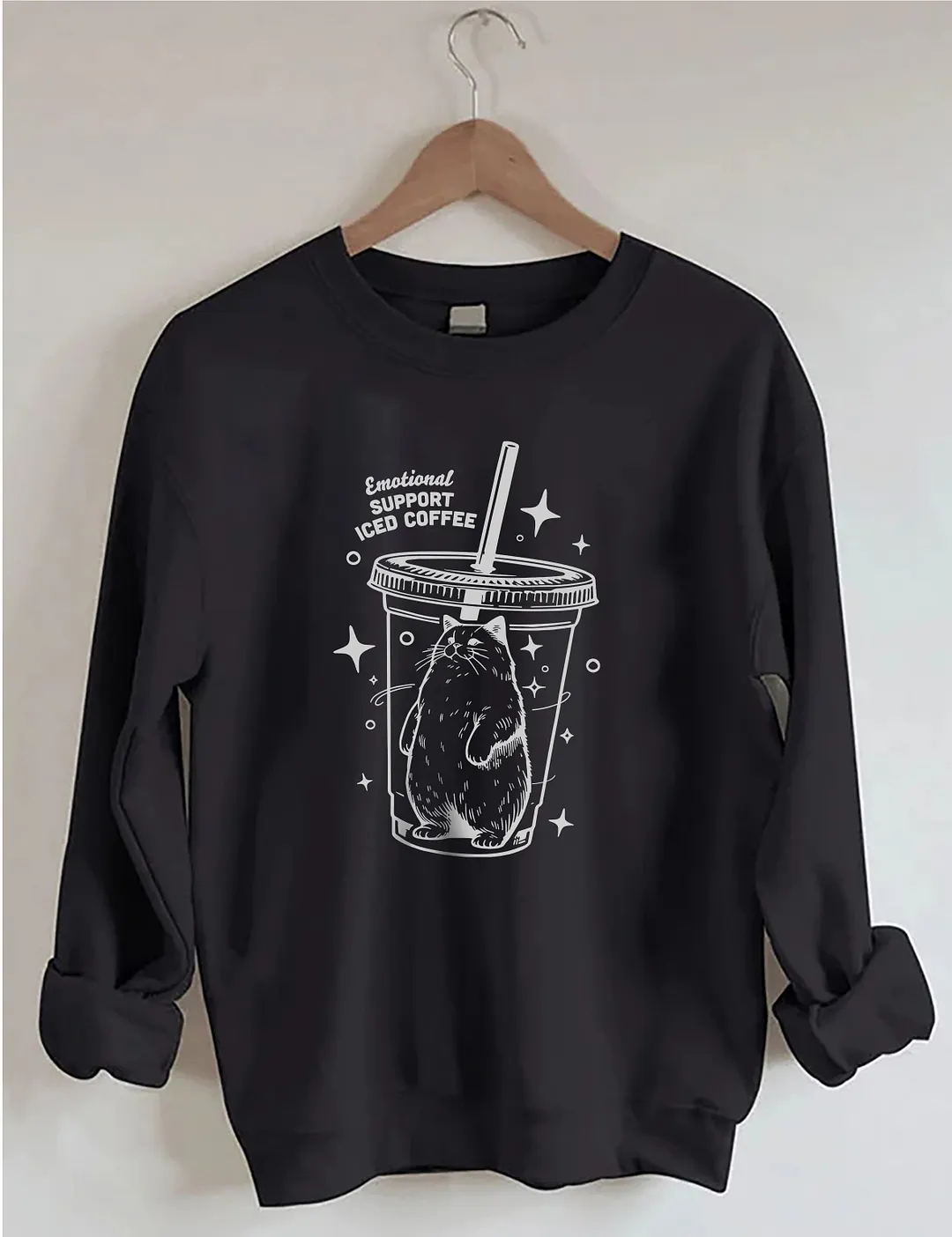 Emotional Support Iced Coffee Sweatshirt