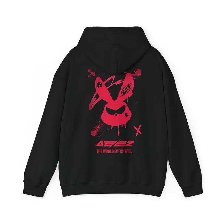 Ateez The World Ep.Fin Will Mito Bunny Hoodie