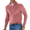 Pull Zippé Et Col Montant Pour Hommes