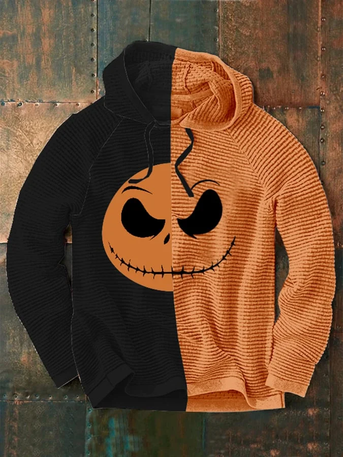 Waffle Halloween Print Hoodie