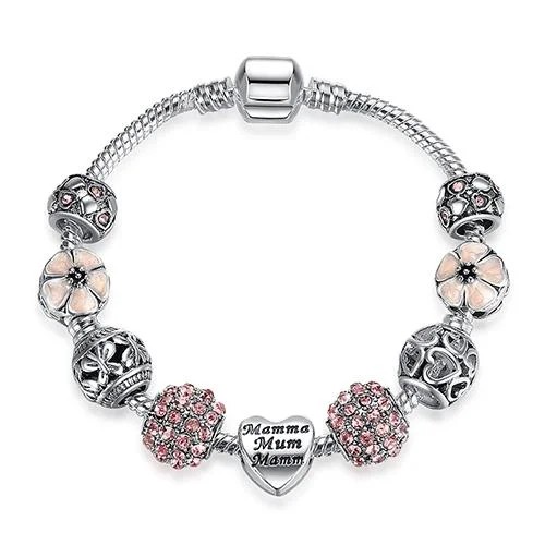 Christmas Gift Fashion Silver Color Charm Bracelet-Mayoulove