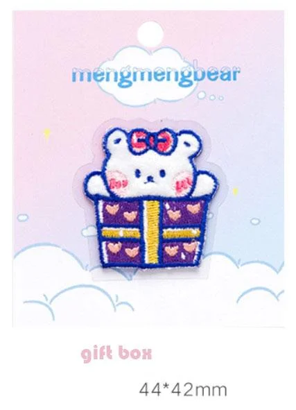 Mengmeng Bear Embroidery Sticker