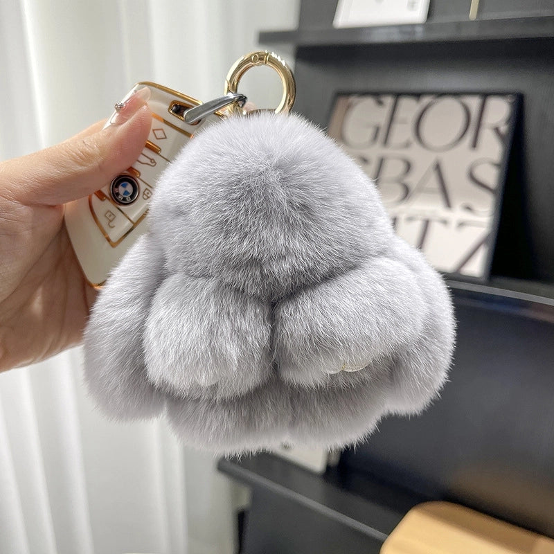 Cute Rabbit Plush Keychain