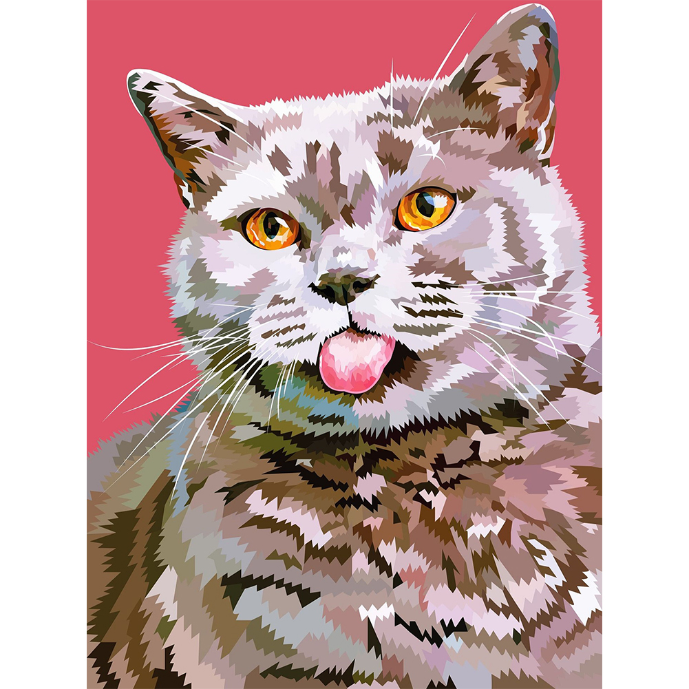 

Cool Cat - Round Drill Diamond Painting - 30*40CM, 501 Original