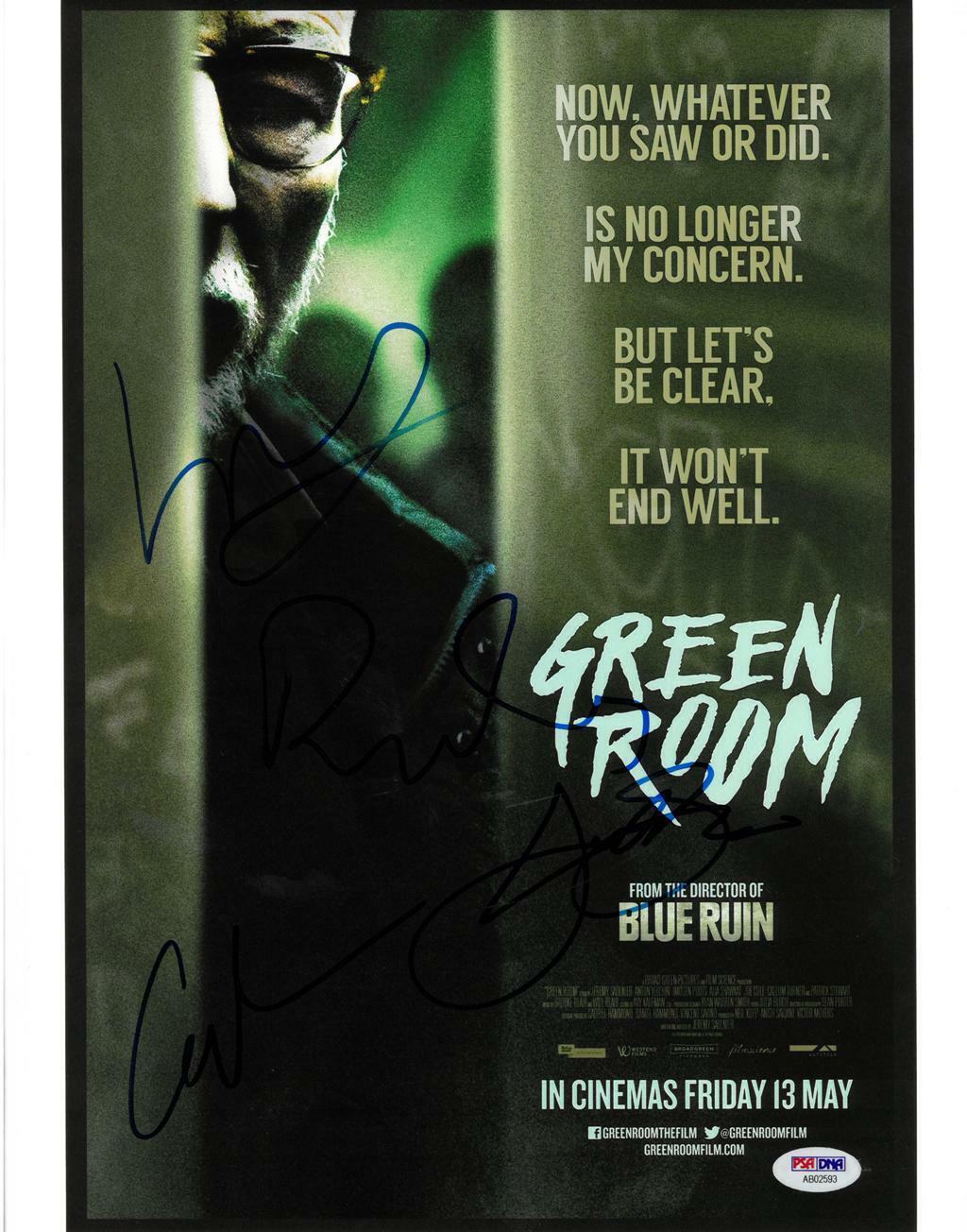 Green Room Cast (4 Sigs) Signed Autographed 11x14 Photo Poster painting PSA/DNA #AB02593