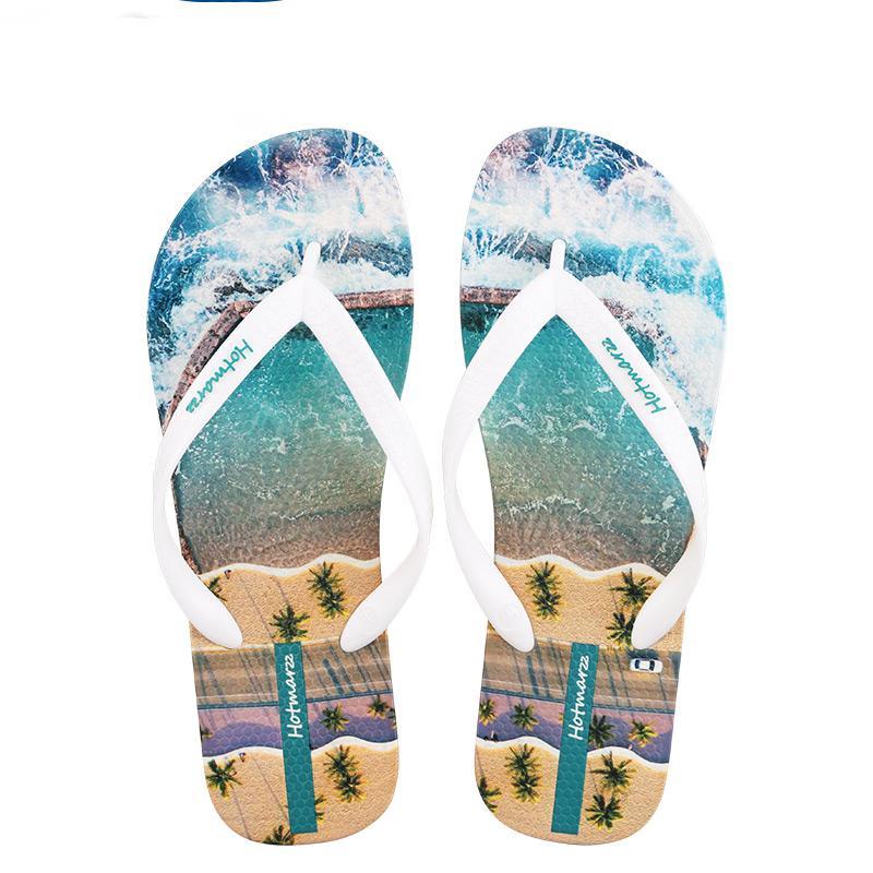 Dacomfy Men Beach Printed Slippers 