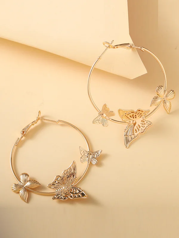 Original Statement Butterfly Shape Geometric Earrings