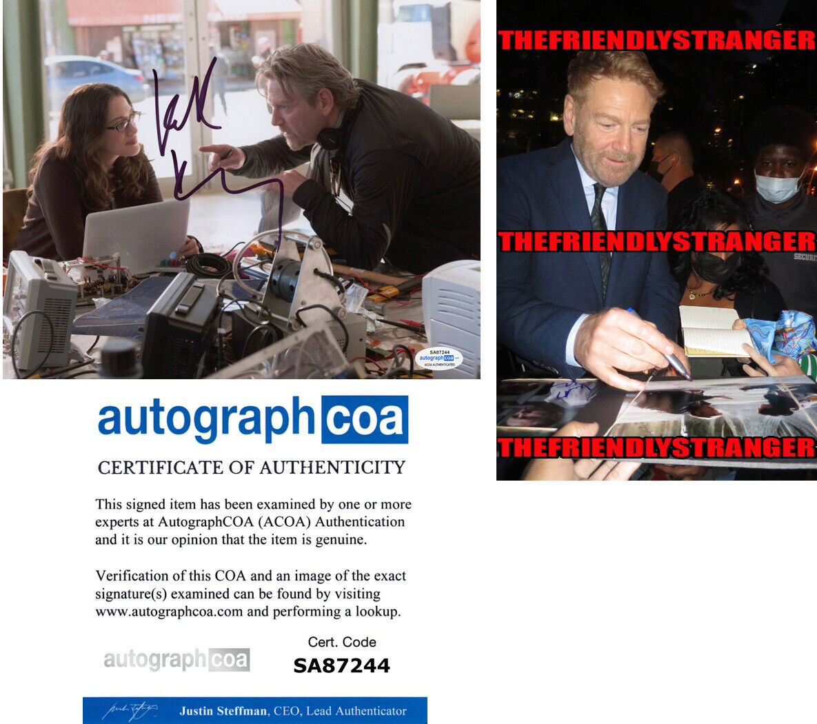 KENNETH BRANAGH signed Autographed THOR