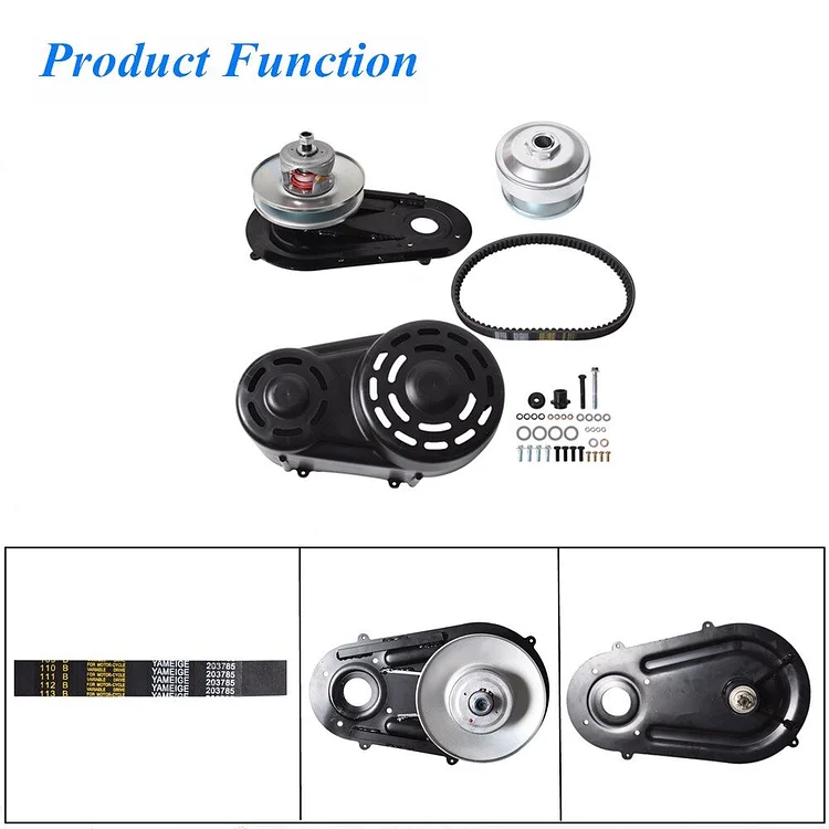 Silscvtt Go Kart Torque Converter Kit 40 Series Clutch Pulley Driver Driven 8 - 16HP Belt Replacement for Comet and Manco 2432
