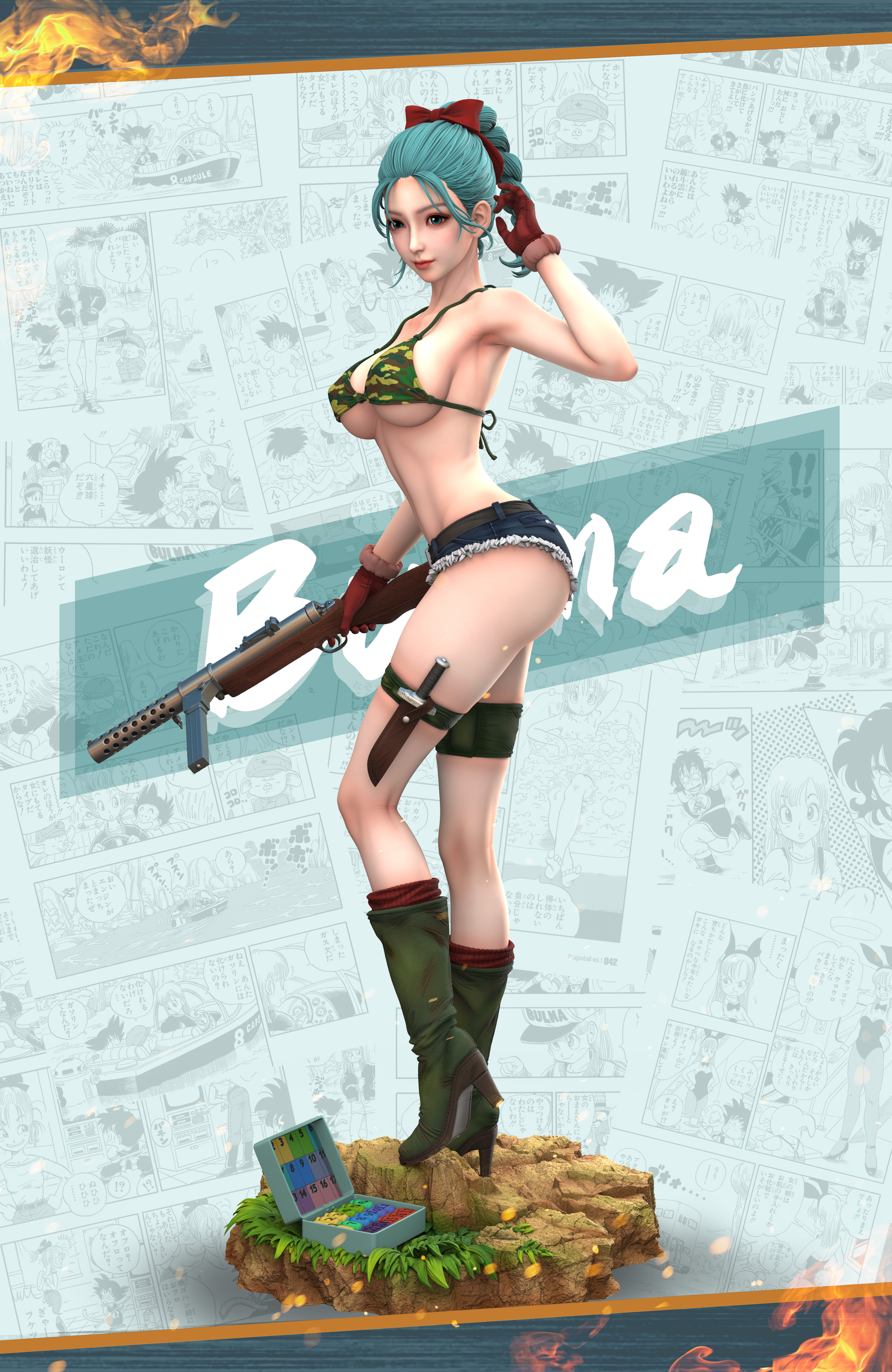 HERO BELIEF Studio - Dragon Ball Bulma 1/4 & 1/6 Statue(GK) (Adult 18+)-