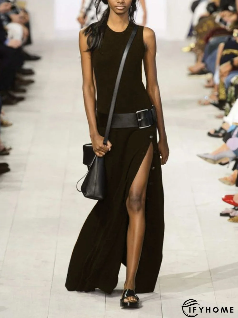 Casual Sleeveless Round Neck Dress | IFYHOME