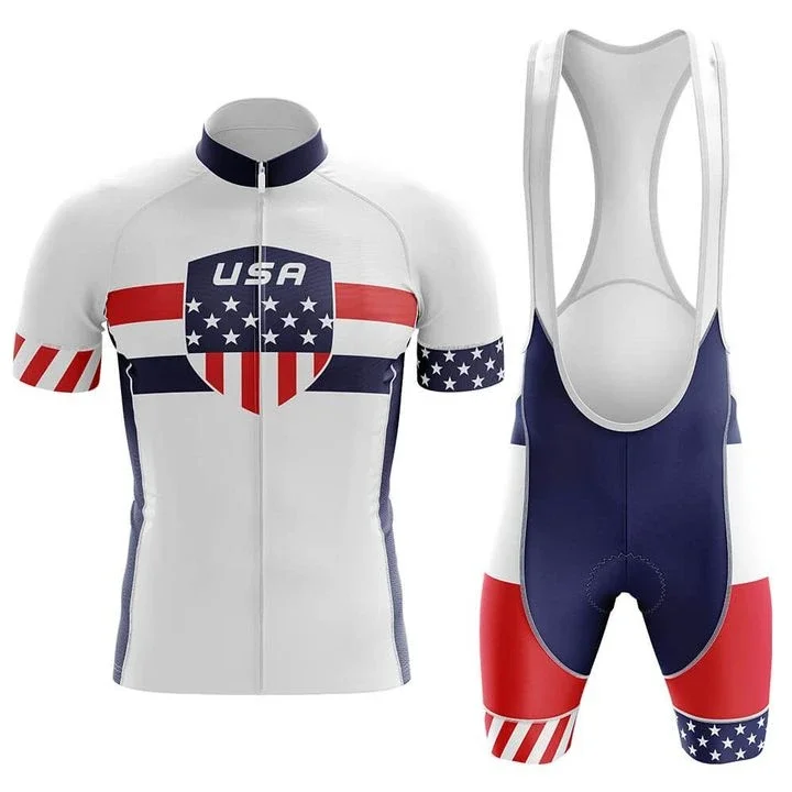 USA V5 Men's Short Sleeve Cycling Kit