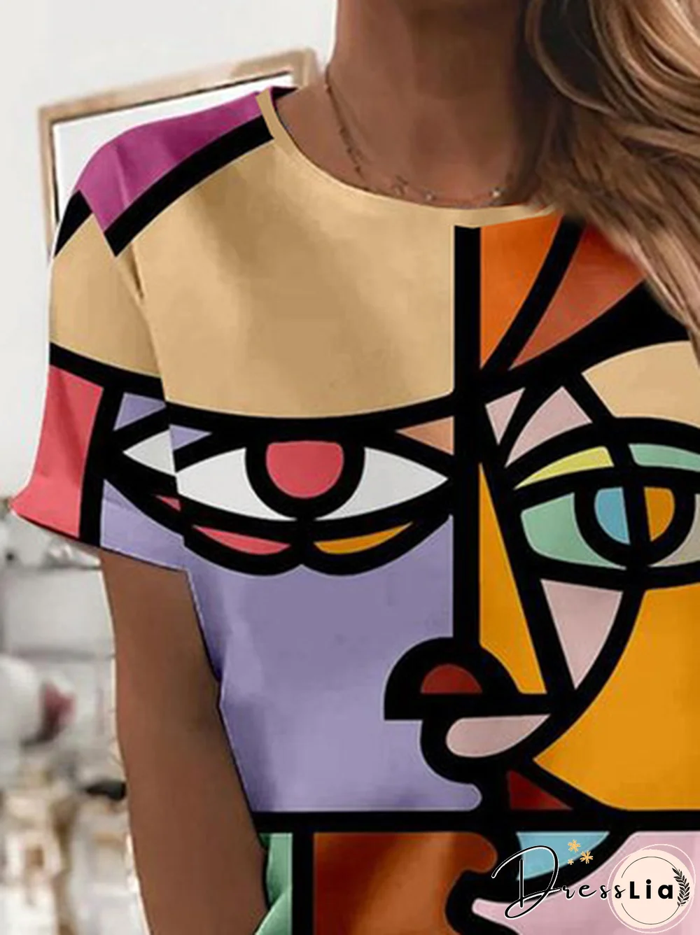 Crew Neck Casual Jersey T-Shirt