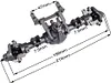  Aluminum Alloy CNC Front Rear Axle Set 30T/8T for 1/10 RC Crawler Axial AR44 SCX10 II 90047 90046 AX90060 Builders Kit Upgrade (Gray)