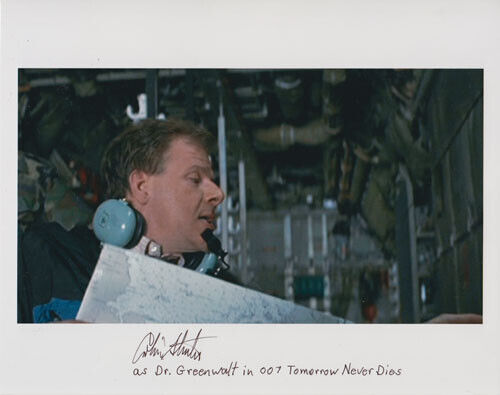 COLIN STINTON 007 JAMES BOND AUTOGRAPH SIGNED DR. GREENWALT TOMORROW NEVER DIES