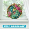 (US Only)Peacock 2D Flat DIY Diamond Painting Set Diamond Art Pendant Home Wall Decor