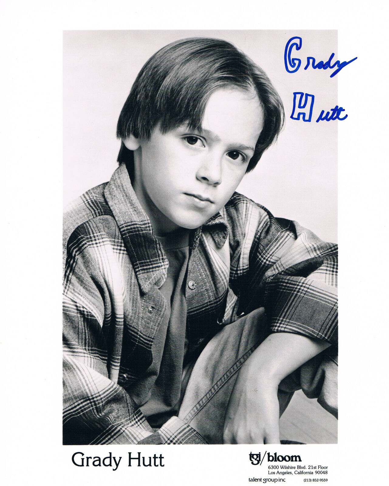 Grady Hutt 1985- genuine autograph Photo Poster painting 8x10