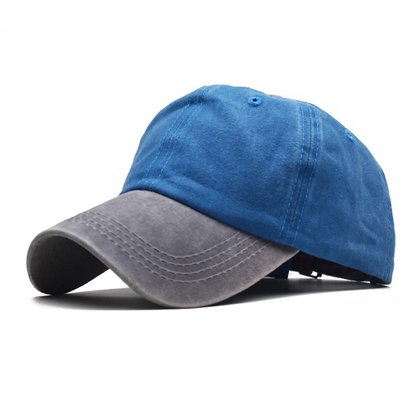 Unisex Retro Solid Color Flat Eaves Baseball Cap