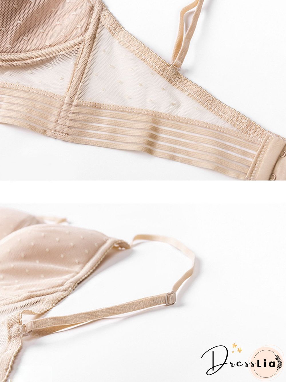 Sexy Lace Backless One Piece Push Up Bra Plus Size