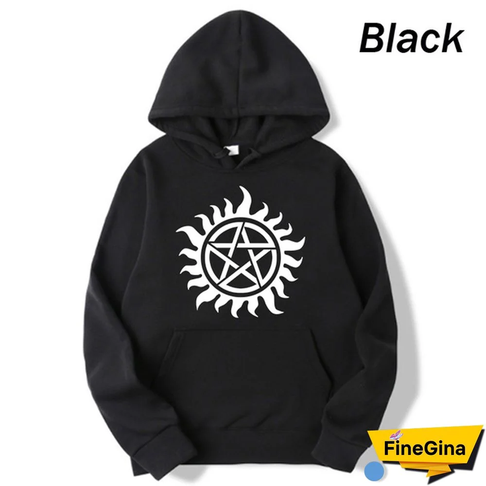 New Men/Women Autumn/Winter Printed Long Sleeve Solid Color Sweatshirt Hooded Pullover Plus Size
