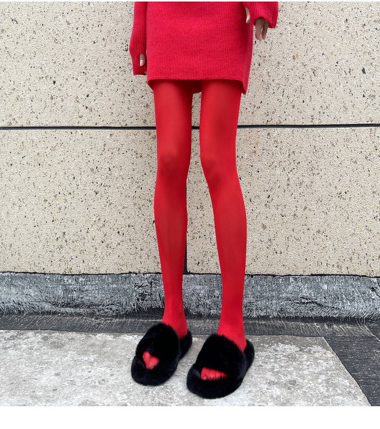 Ootddress New Tights Women Stockings Slim See-Through Lingerie Lace Leggings Winter Women's Pantyhose Red Bodys Sexy Mujer Bottom
