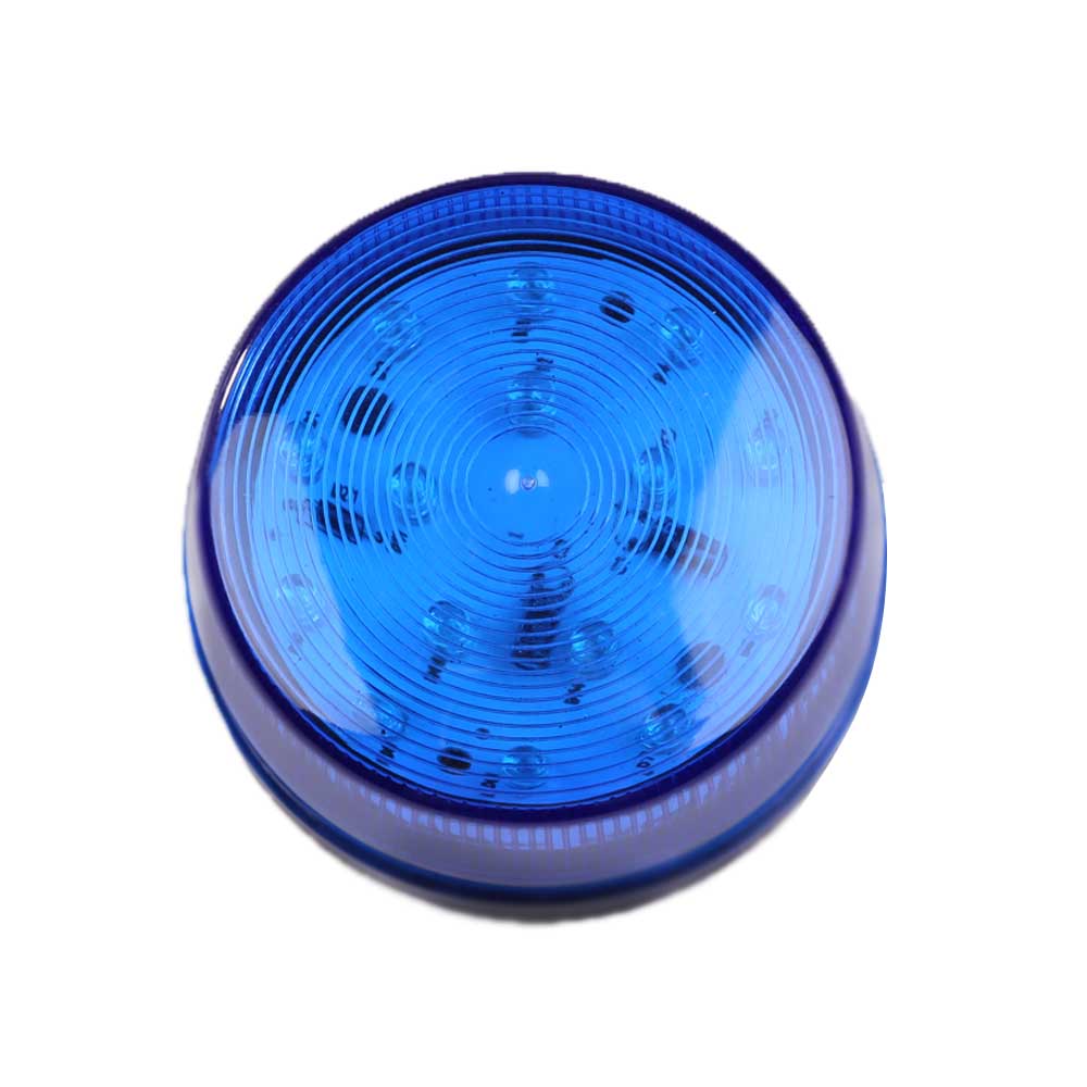 

12V Led Security Alarm Signal Lamp Warning Siren With Blue Flashing Light, 501 Original