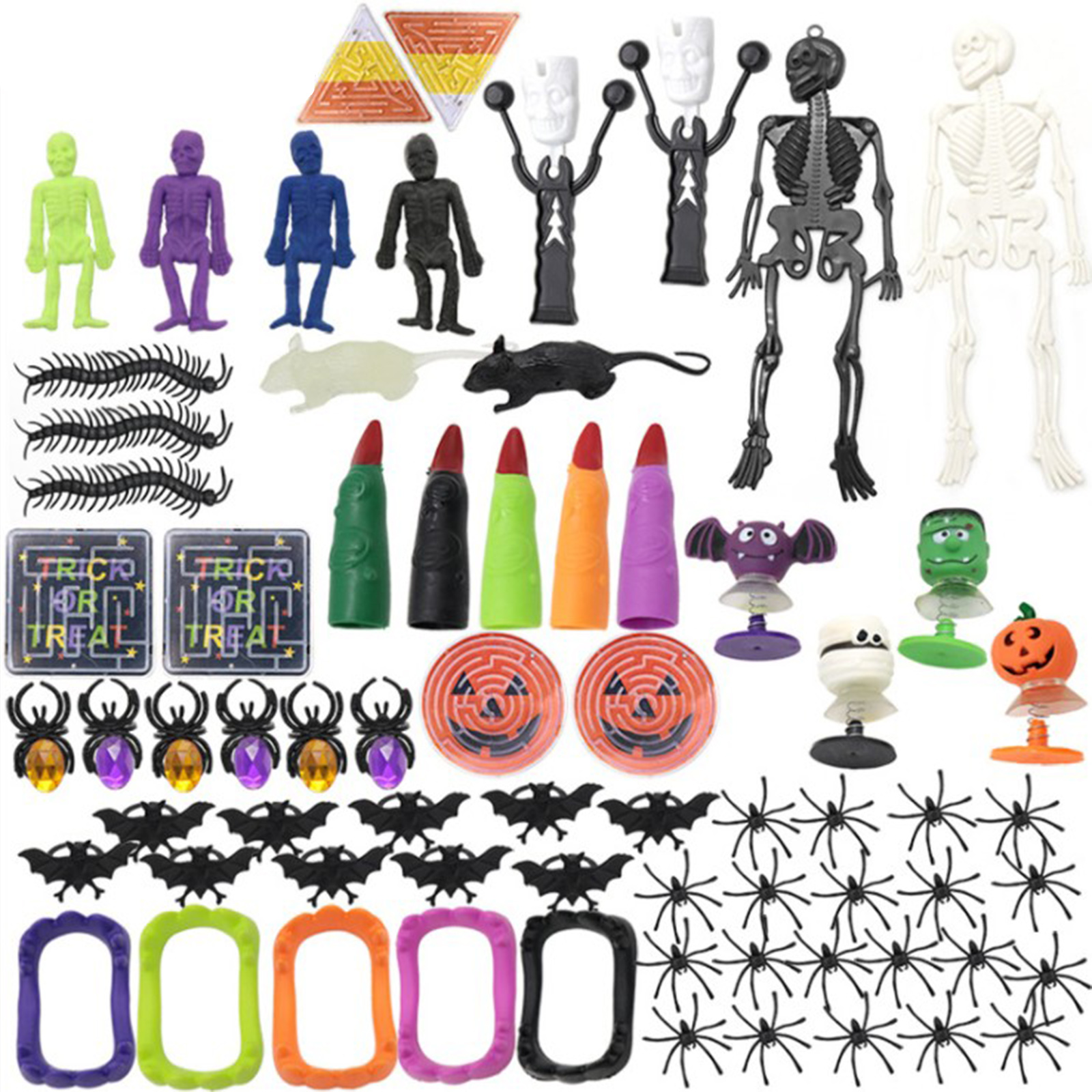 

69pcs Halloween Party Favors Set Party Toys Assortment for Kids Trinkets, 501 Original