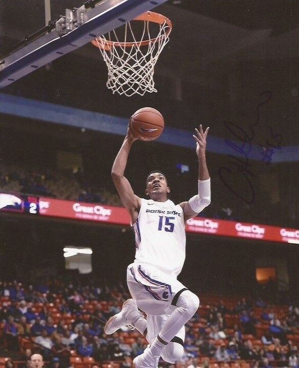 Chandler Hutchison Chicago Bulls signed Boise State Broncos 8x10 Photo Poster painting 4