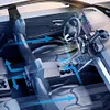 12V/24V Car Cooling Fan USB Suction Cup Windshield Desk Fan 3 Speeds Auto Cooler