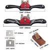 Piece Adjustable SpokeShave with Flat Base, Portable Wood Planer Woodworking Hand Tool