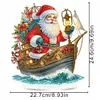 (US Local)Santa Claus & Boat DIY Table Top Diamond Painting Ornament Kits